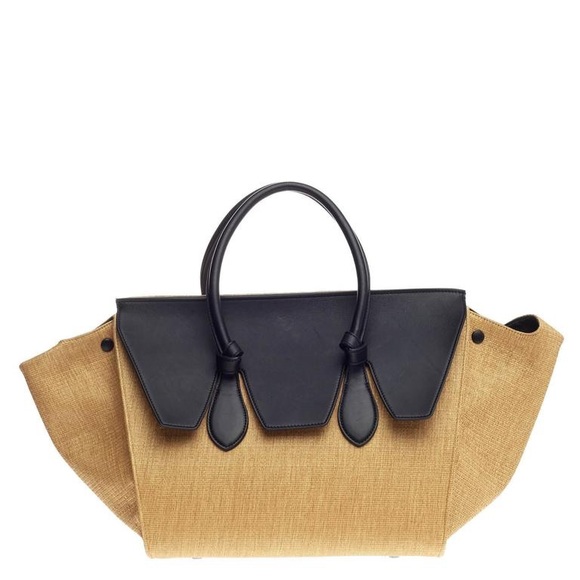 Celine Handbags - Celine phantom raffia and leather